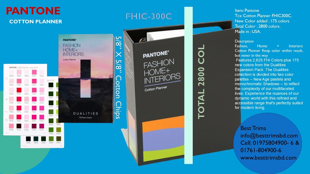 Pantone Tcx Cotton Planner 